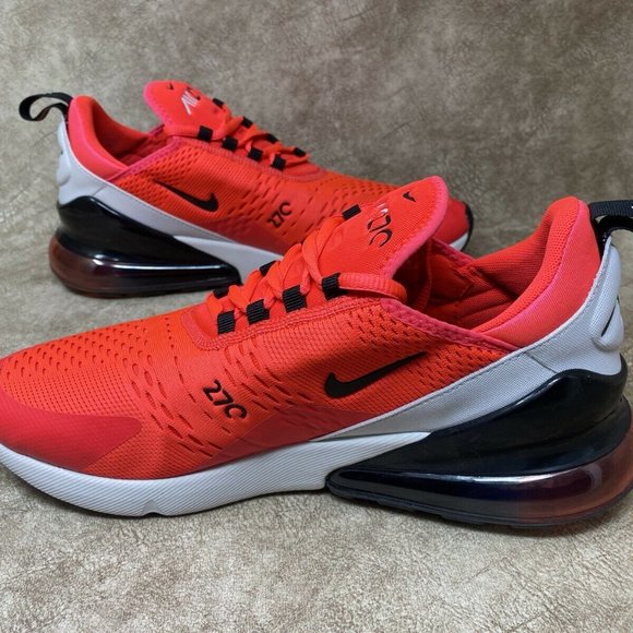 Nike Air Max 270 Red Orbit Black Running Shoes Men - Picture 9 of 10
